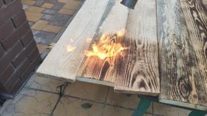 Обжиг дерева горелкой