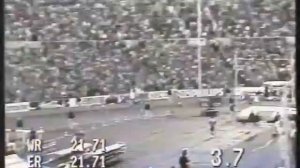 Heike  Drechsler  200m  WORLD  RECORD  21.71  Stuttgart  European  Championships, Neckarstadion.