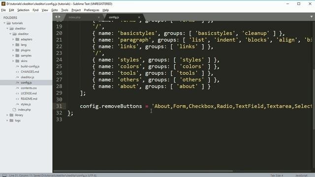 Customize Ckeditor Toolbar, Dialog Part2