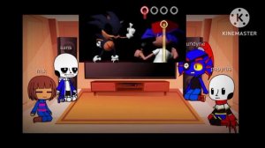 undertale react to Friday Night Funkin' VS Rewrite V2 - Sonic.EXE | Trinity (FNF Mod/Sonic/Lord X)