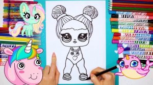 Как нарисовать Модную Куклу ЛОЛ ✨ Простые рисунки ✨ Уроки рисования для детей ✨