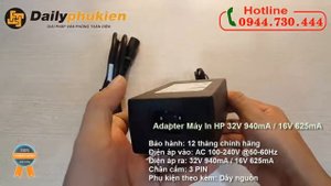Adapter máy in HP 0957 2146 For Printer 32V 940mA 16V 625mA Giá 299K tại Dailyphukien.com.vn