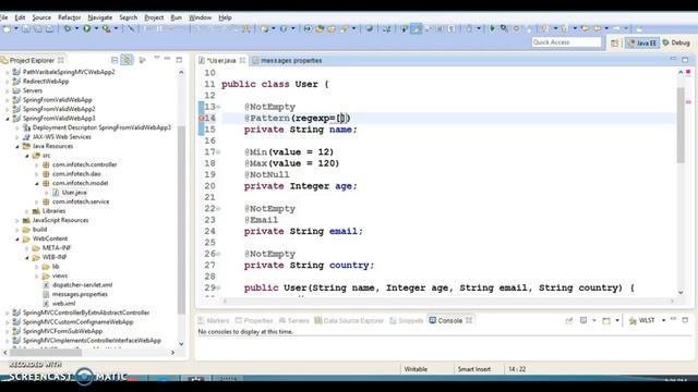 23.More things on Spring MVC form bean validation using resource bundle смотреть онлайн