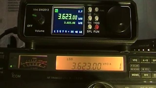 Сравнение трансиверов Mini SW2013 Vs ICOM 728, прием в диапазоне 80 Mtr.