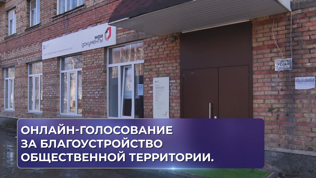 Онлайн-голосование за благоустройство общественной территории.