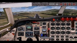 FS2004 NEW Lockheed L-188 Electra ILS approach Quito Airport