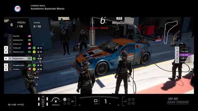 Gran Turismo®SPORT Corrida Diária Monza(4) Aston Martin V12 Vantage GT3 Replay смотреть онлайн