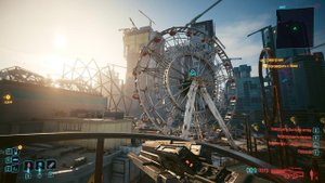Cyberpunk 2077 Крутим колесо обозрения