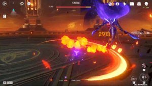 Hu Tao solo vs Childe with 4-set Gladiator (Genshin Impact)