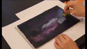 Рисуем космический пейзаж.Урок №6 We draw a space landscape. Lesson No. 6