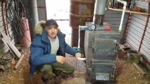Испытания КОТЛА ОТОПЛЕНИЯ без водяной рубашки на топке