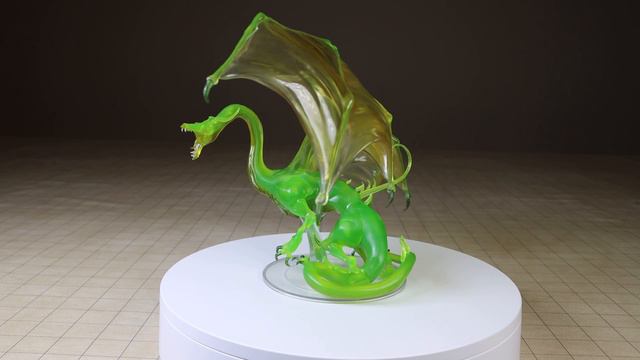DD Icons of the Realms Miniatures Adult Emerald Dragon Quick Review