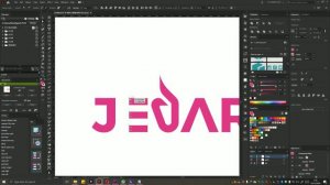 Logo Design Process Jedar Jessica Iskandar [Unofficial] #flaminkgosh