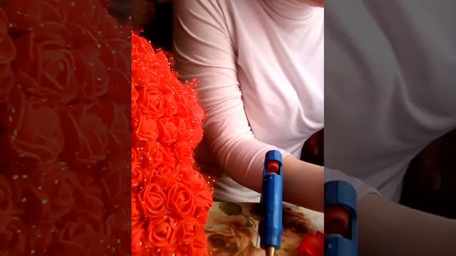МИШКА ИЗ КРАСНЫХ РОЗ, МАСТЕР КЛАСС