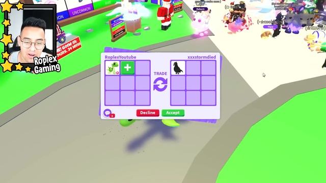 Trading WORLDS FIRST NEON NESSIE (Adopt me roblox) смотреть онлайн