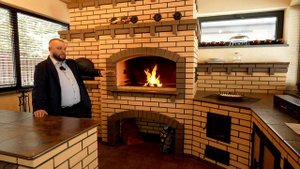 БЕСЕДКА 8x5м с БАРБЕКЮ комплексом | Короткий обзор на мангал, мини-русскую печь, казан и столик