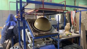 Производство форм для парковочных ограничителей полусфер по технологии вакуумной формовки пластика