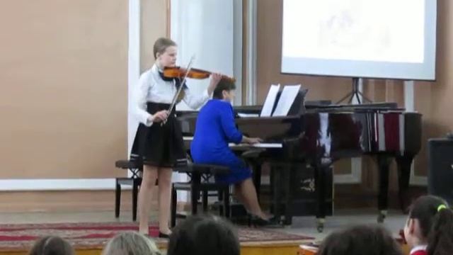 "Сиротка" С. Майкапар. Исполняет Авдонина Маргарита. Скрипка. смотреть онлайн