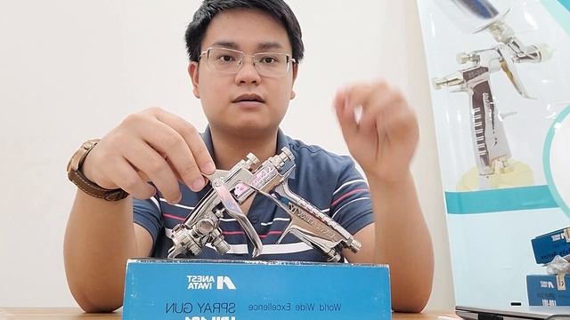 Súng áp lực thấp cầm tay LPH-101-101P của Iwata. Spray gun LPH-101 смотреть онлайн