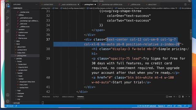 Bootstrap 5 Corporate Full Build: Build Pricing Page (Part 17) смотреть онлайн