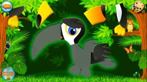 Forest - Kids Coloring Book Games - Learning Forest Animals - Cute Jungle Animals