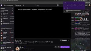 Режим картинки в картинке твич