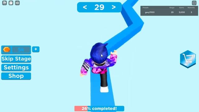 Roblox: Mega Easy Obby 100 STAGES! part 1 смотреть онлайн