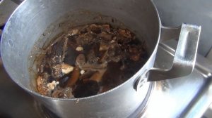 Грибы сухие жареные с луком