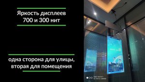 Ультратонкие потолочные двухсторонние дисплеи