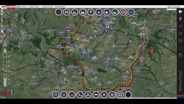 Militarymaps карта боевых