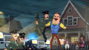 Neighbor vs Cops - Episode 6 Clip - Hello Neighbor Cartoon