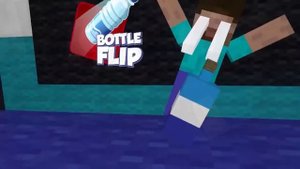 ✅ШКОЛА МОНСТРОВ БУТЫЛКА С ВОДОЙ ЧЕЛЛЕНДЖ. Monster School Bottle Flip Challenge - Minecraft Animatio