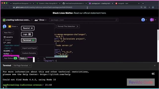 Install & set up mongoose | Mongodb full course | Full tutorial for beginners | #revildo_code