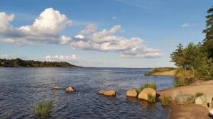 База отдыха Золотой берег, Запорожское, река Бурная Ладоское озеро, Ленинградская область #ладога
