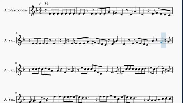 SUPER EASY Alto Sax Sheet Music: How to play No Tears Left To Cry by Ariana Grande смотреть онлайн