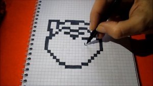 Как нарисовать Тигра по клеточкам в тетради - рисунок по клеткам 4 варианта Пиксель Арт
