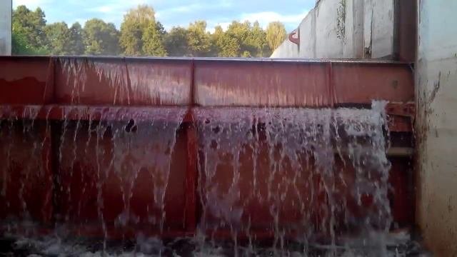 Шлюзование на р. Теза