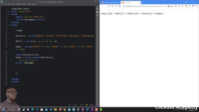 034 - PHP Array Functions | PHP Tutorial for Beginners Full Course