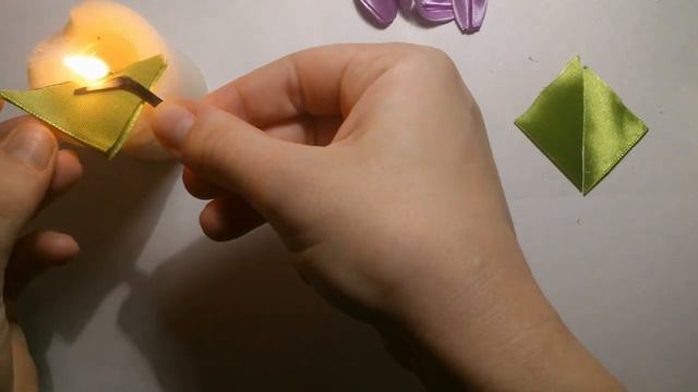 МК ободок с лилиями техника канзаши смотреть онлайн