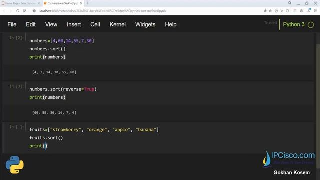 Python List Sorting | How To Sort List In Python | FREE Python Lessons