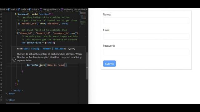 Form Validation using jQuery  and bootstrap without Plugin #html5     #formvalidation #css