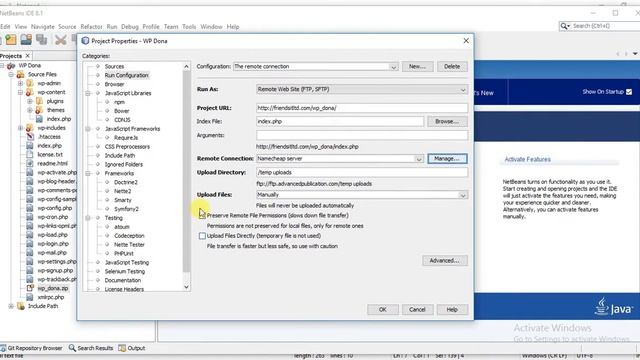 setup wordpress , git and ftp in net beans Part 2 FTP setup смотреть онлайн