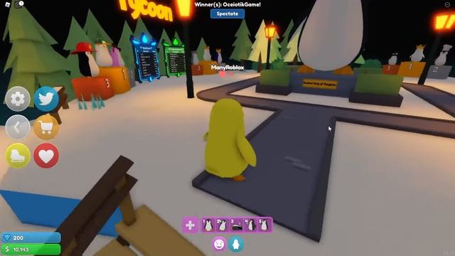 НУБ ПРЕВРАТИЛСЯ в ПИНГВИНА! Penguin Tycoon Roblox смотреть онлайн