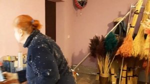 Мини свадебная арка крашеный цветной тростник пампасная трава pampas grass камыш свадебный декор