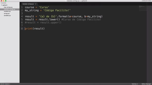 7.- Curso Python - Métodos de cadenas смотреть онлайн