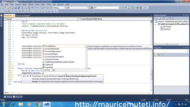VB.NET GUI TUTORIAL #19 (ADD, EDIT, UPDATE, DELETE) - How To Convert Image To Byte Array In VB.Net смотреть онлайн