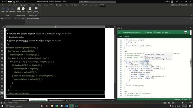 How to Build Custom Excel Functions in the Excel JavaScript API