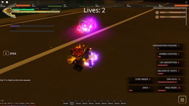 [YBA] Star platinum + reworked vampirism in 1v1s. ? смотреть онлайн