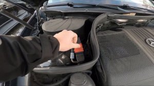 Where is Car Battery Extension for Jump Start in Mercedes GLK Off-roader ( 2008 – 2011 )