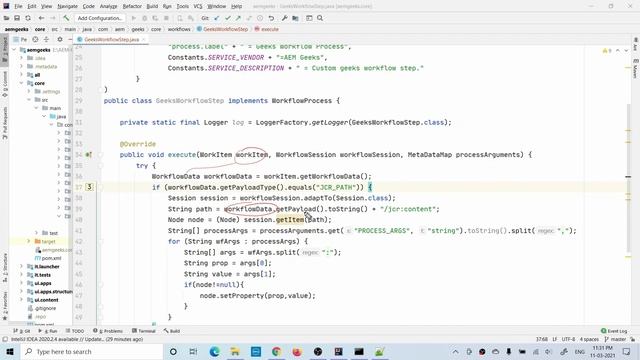 AEM Workflow #4 | Custom Workflow Process in aem